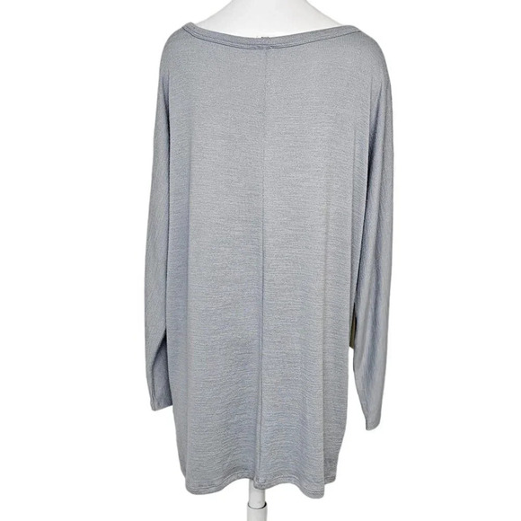 Aritzia Wilfred Free Comet Long Sleeve Size Small Marble Grey Sweatshirt Tee - Picture 2 of 5